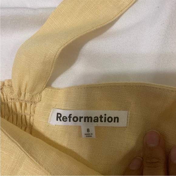 LOWEST PRICE Reformation Yellow Mini Dress - Picture 4 of 7